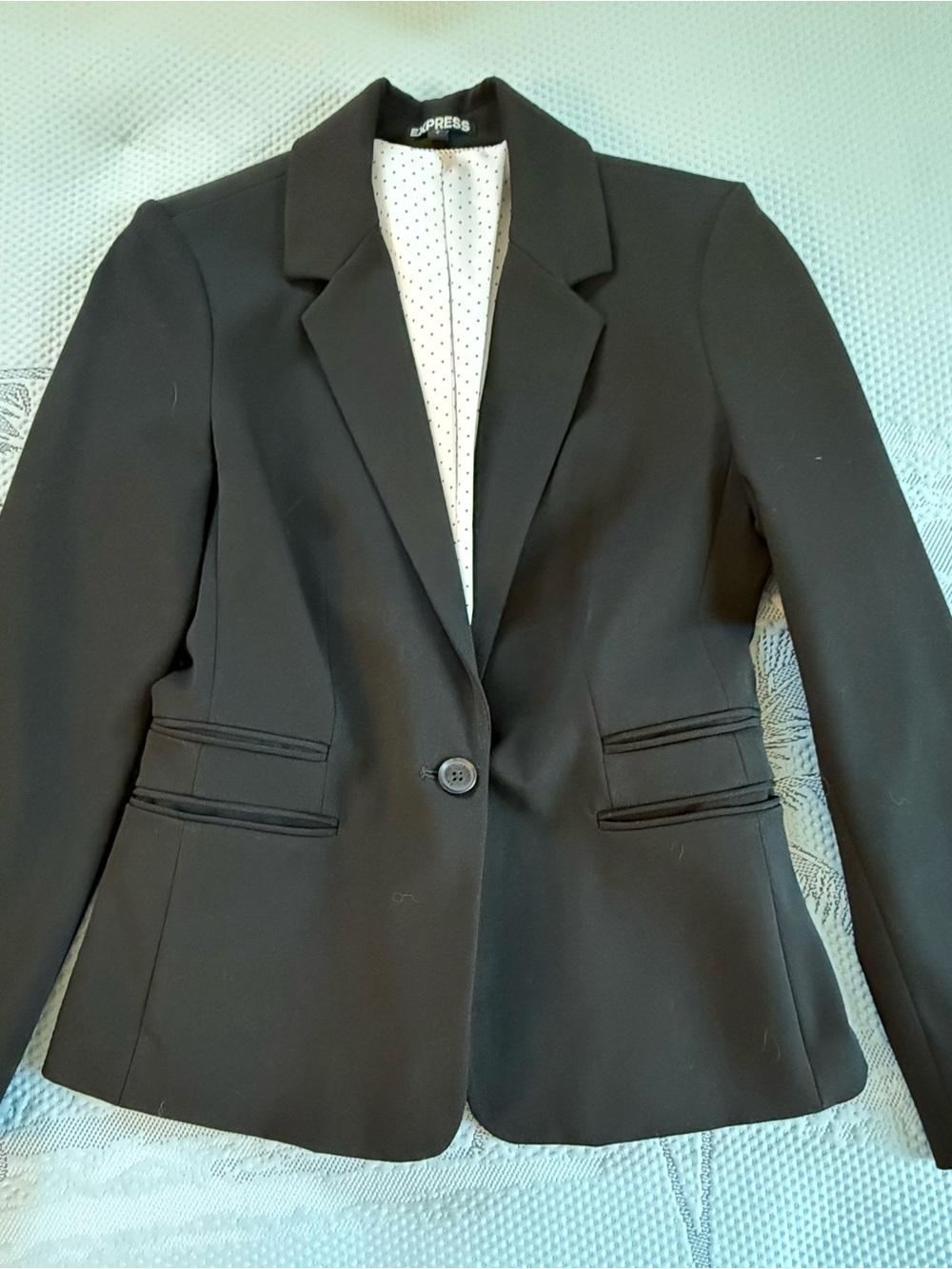 Express Black Single-Button Women’s Blazer